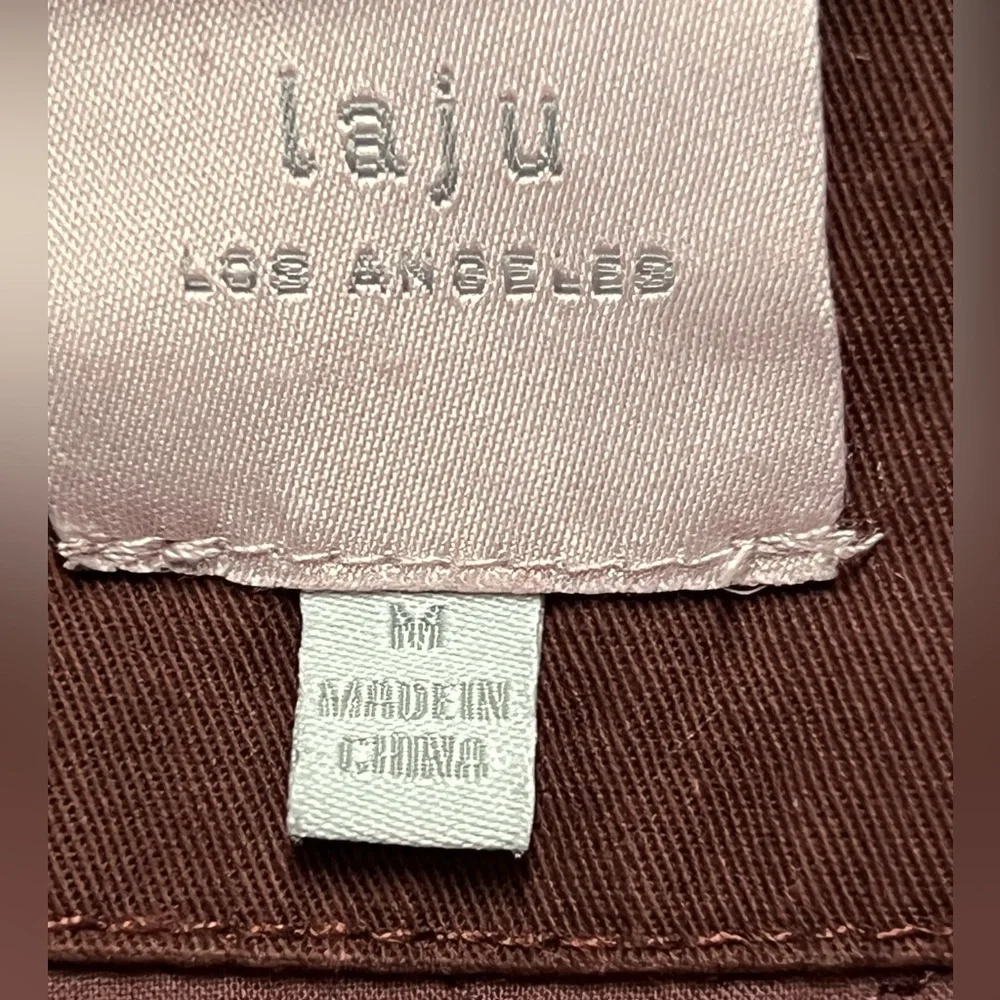 Laju Los Angeles hooded utility vest drawstring waist wine women’s Medium - Picture 6 of 7